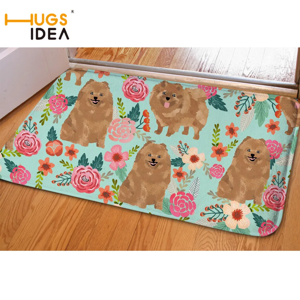 HUGSIDEA милые Мультяшные коврики для двери гостиной с изображением Померанской