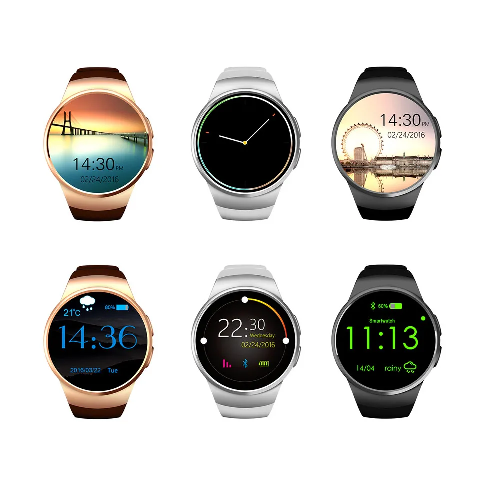 KW18 Bluetooth Смарт часы телефон полный экран Поддержка SIM TF Smartwatch сердечного ритма для IOS iPhone Android samsung Xiaomi PK KW88
