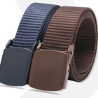 Ремень с пряжкой мужской, модный Регулируемый однотонный пояс для штанов, уличный Пояс для брюк