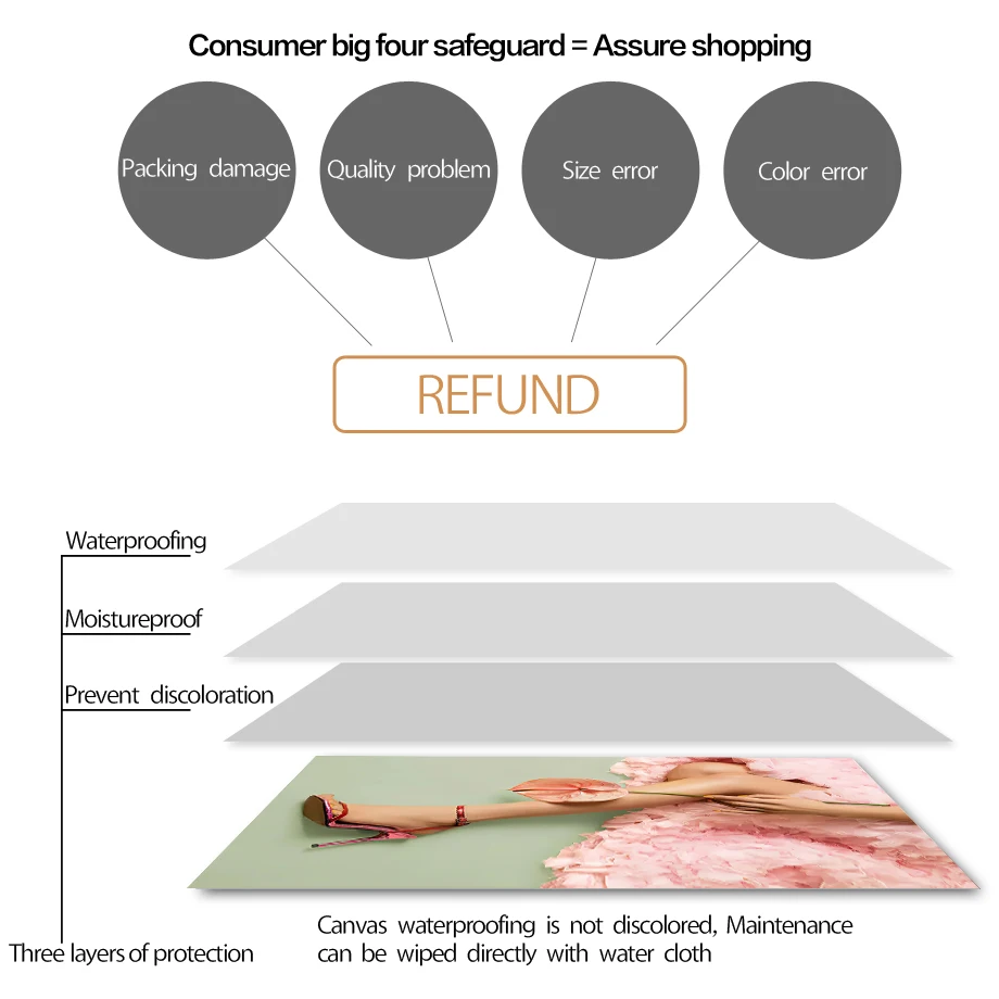 Зеленая розовая длинная юбка с изображением кактуса пальмы девушки настенная