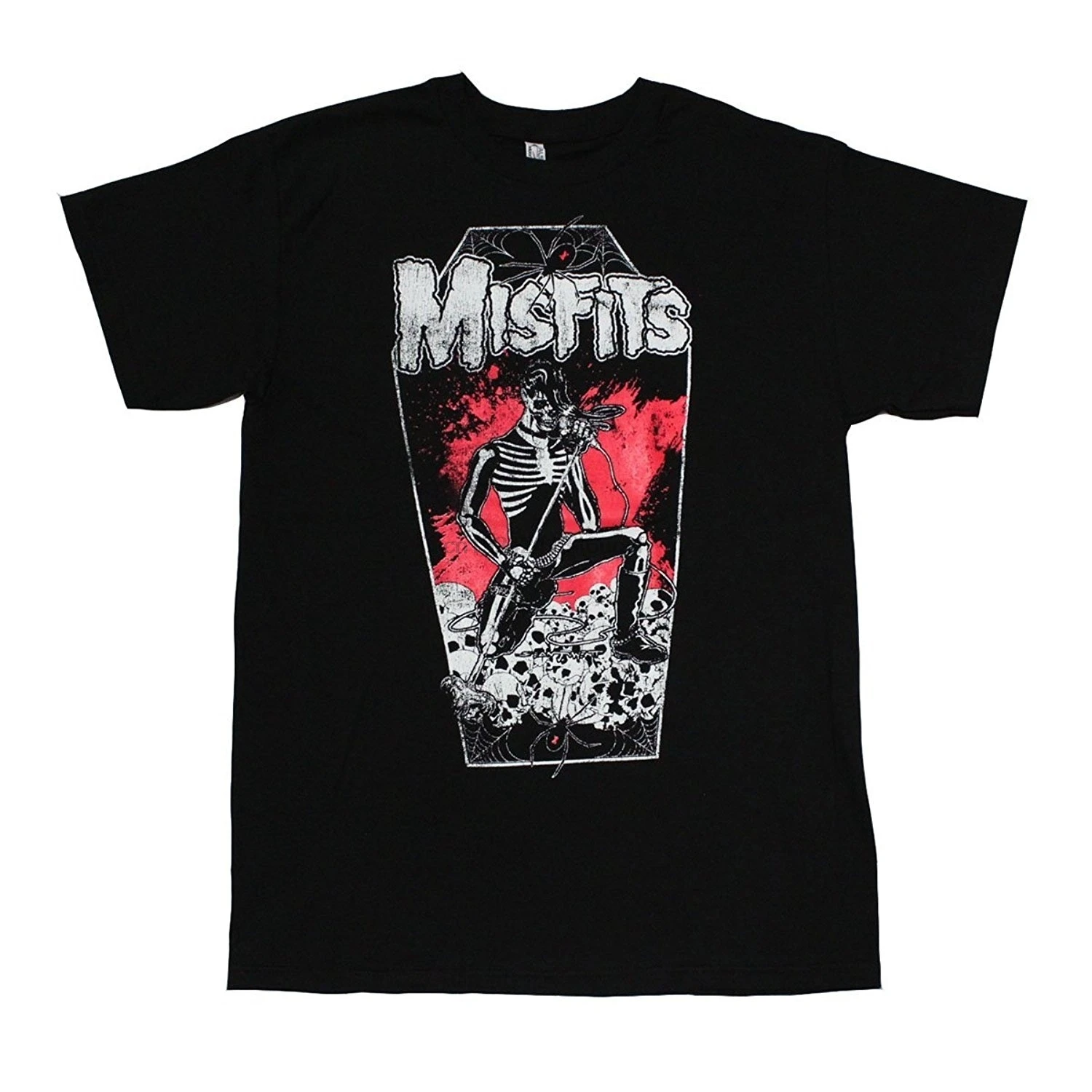 Пользовательские смешные мужские футболки Misfits гроб Графический короткий рукав