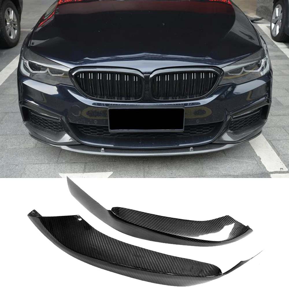 5 серий углеродного волокна передний бампер разветвители для BMW G30 G31 G38 520i 530i 540i M