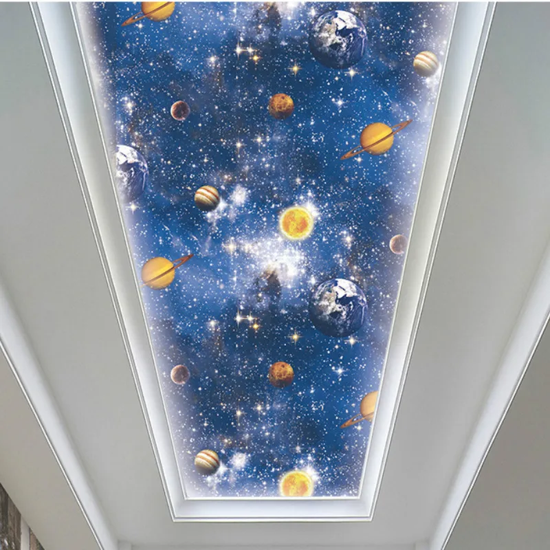 Виниловые обои Звездная Туманность ночное небо настенная живопись потолок оспа