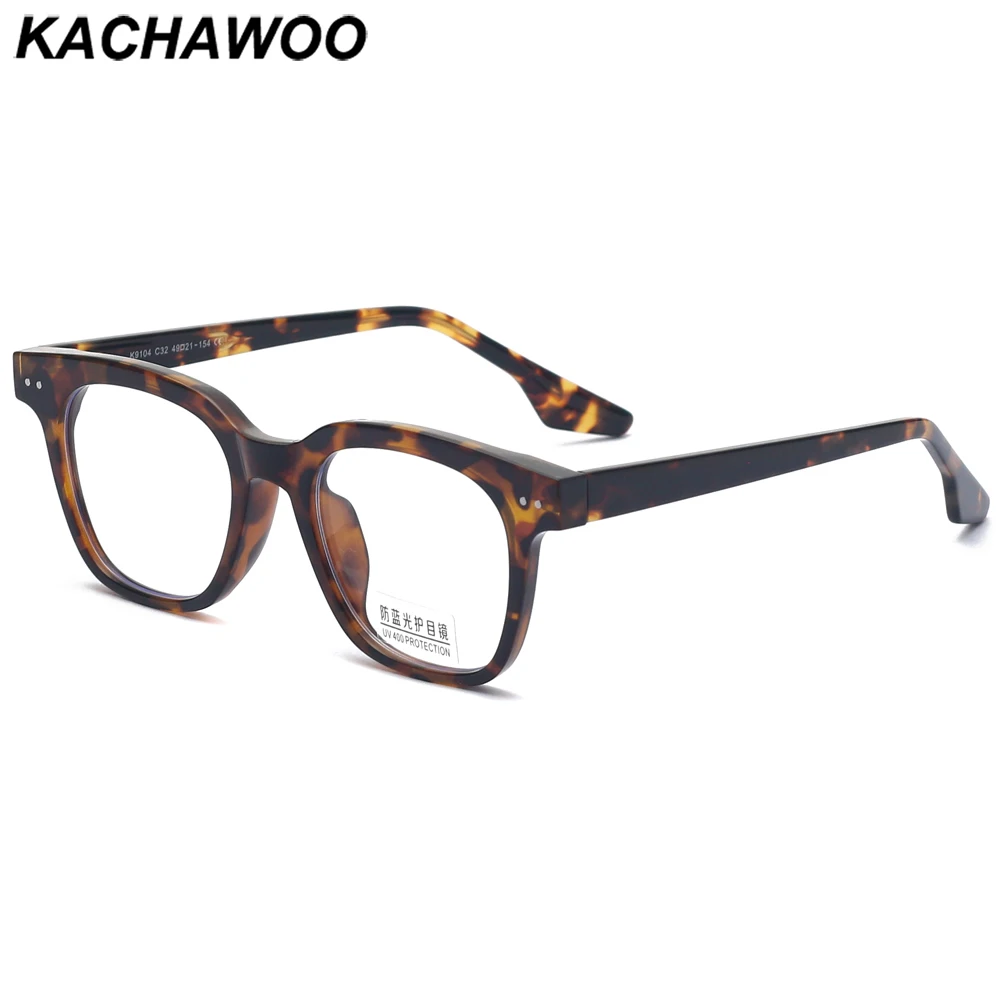 Kachawoo Модные мужские очки с прозрачными линзами tr90 ацетатная оправа для очков