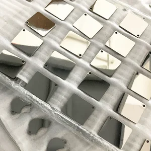 100 шт., серебряные прямоугольные Подвески для собак