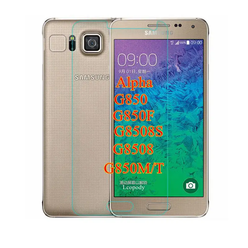 Tempered protective glass for Samsung Galaxy Alpha glas samsung Alfa G850 G850F G8508S G8508 G850M/T SKLO an mobil |