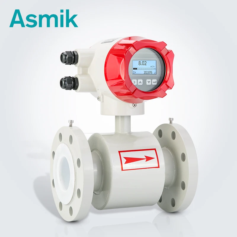 

Asmik flange clamp magnetic flow meter,China low price various output modes electromagnetic flowmeter