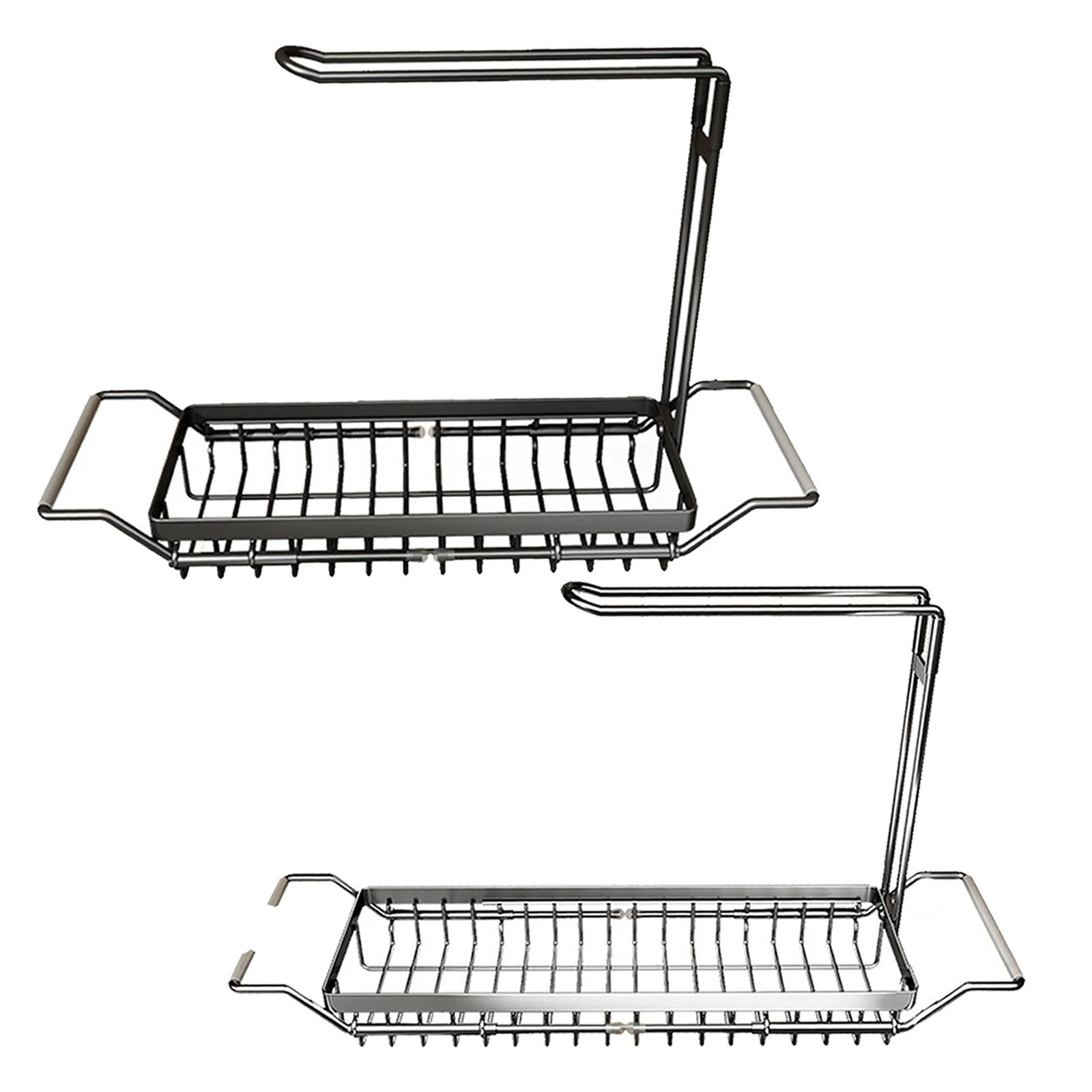 

Stainless Steel Sink Storage Rack Extendable Sponge Holder Drain Caddy Tray