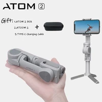 wireless bluetooth handheld gimbal stabilizer mobile phone selfie stick tripod with fill light shutter for ios android