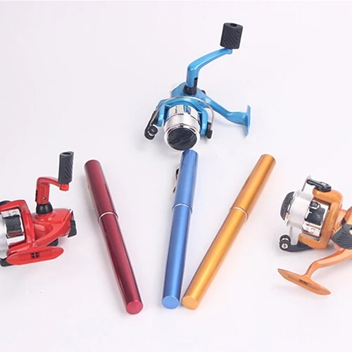 Портативная телескопическая мини удочка в форме ручки карманное рыболовное