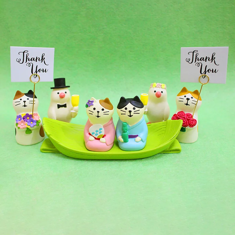 

Wedding cat wedding gift cake decoration desktop decoration with souvenir creative birthday gift