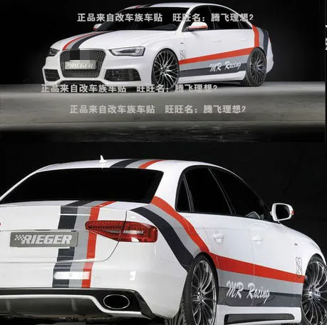 

Car Sticker FOR Audi A4L Body Appearance Decoration Decals Personalized Custom Full A30A50A6 A7 Car Sticker Decals