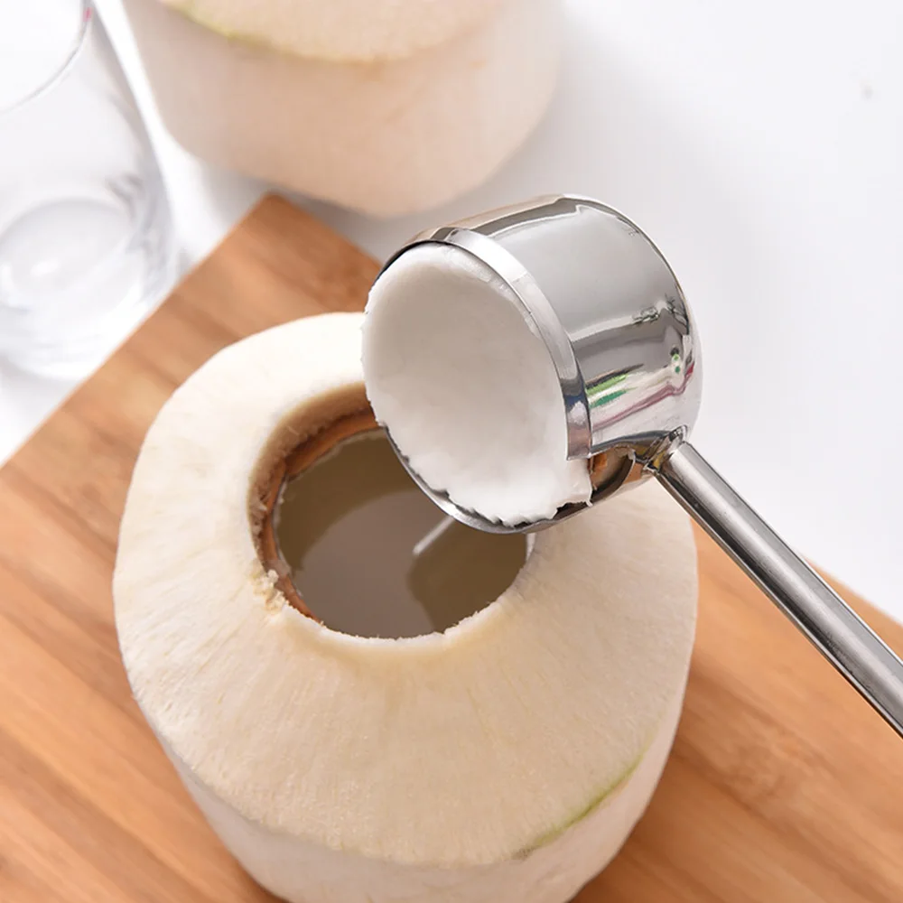 

1PC Coconut Opener Tool Set Stainless Steel Shell Opener Puncher with Rubber Hammer Safe Easy Use Kitchen Opening Tool