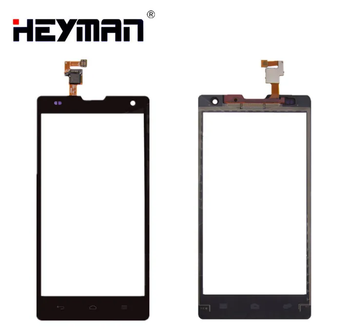 Черный Сенсорный экран для huawei Honor 3C H30-U10 H30-T00 дигитайзер стеклянная панель Переднее стекло объектив сенсор запасные части - Цвет: Черный