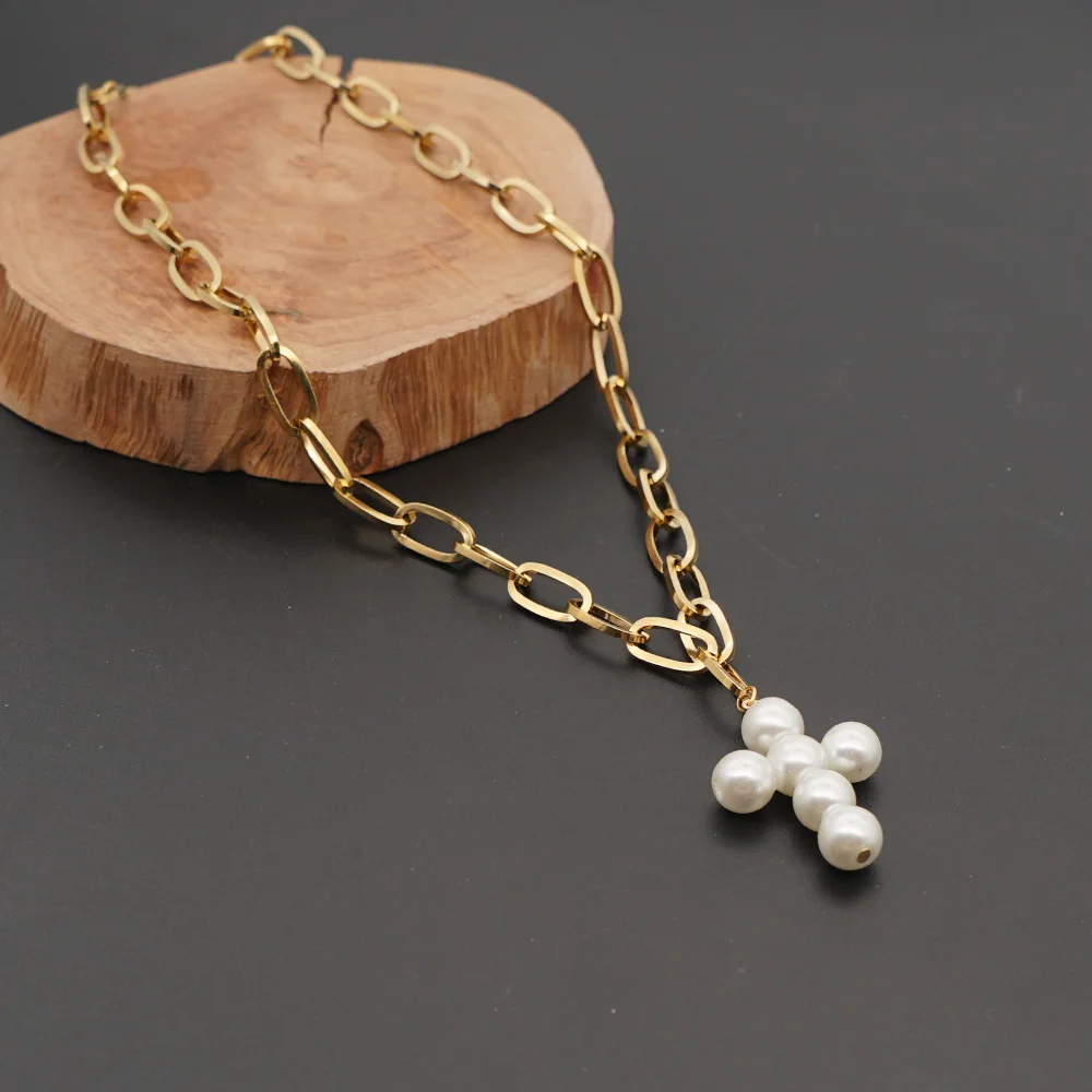 

Go2boho New Designer Freshwater Real Natural Pearl Charms O-shaped Gold Plated Chain Necklace Boho Women Jewelry 2020 Necklace