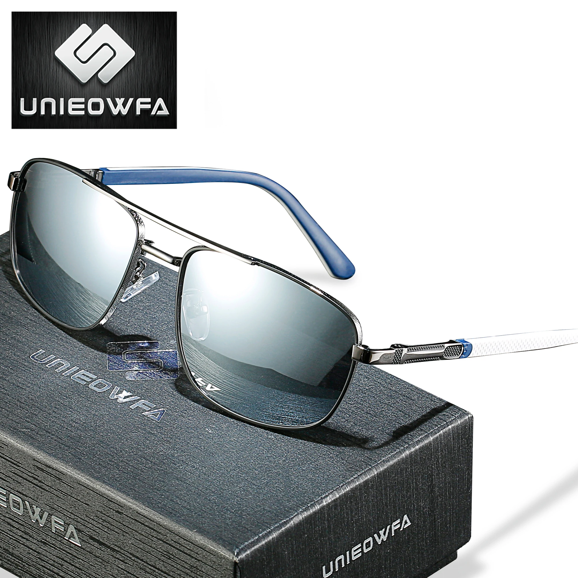 Солнцезащитные очки Мужские поляризационные зеркальные при близорукости