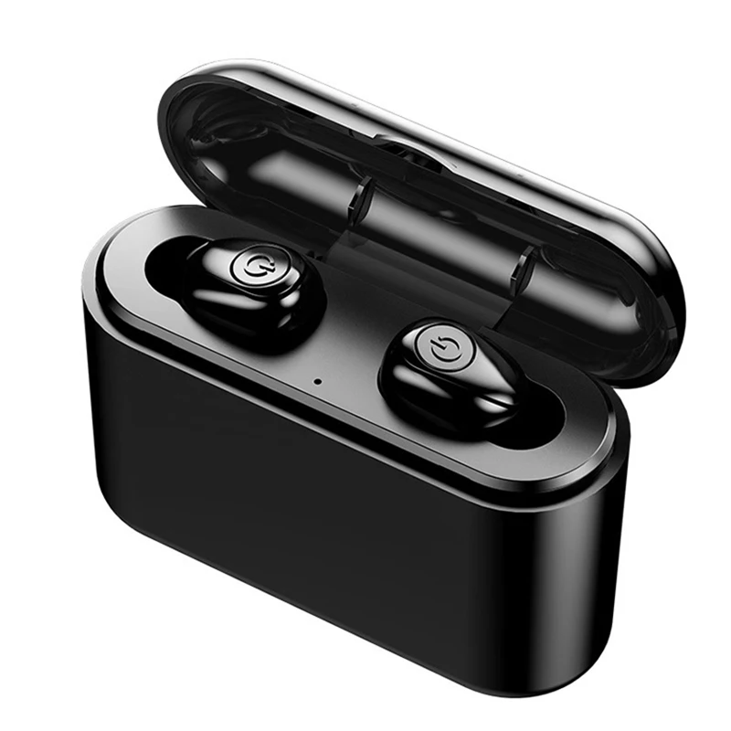 X8 TWS Bluetooth наушники 5D стерео Беспроводные спортивные наушники IPX6 водонепроницаемые шумоподавление с 2200 мАч power Bank зарядная коробка
