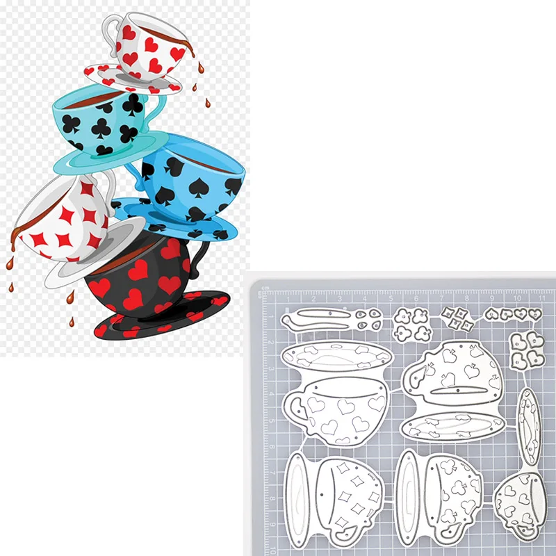 5-слойная многослойная кофейная чашка Птичье гнездо металлические Вырубные