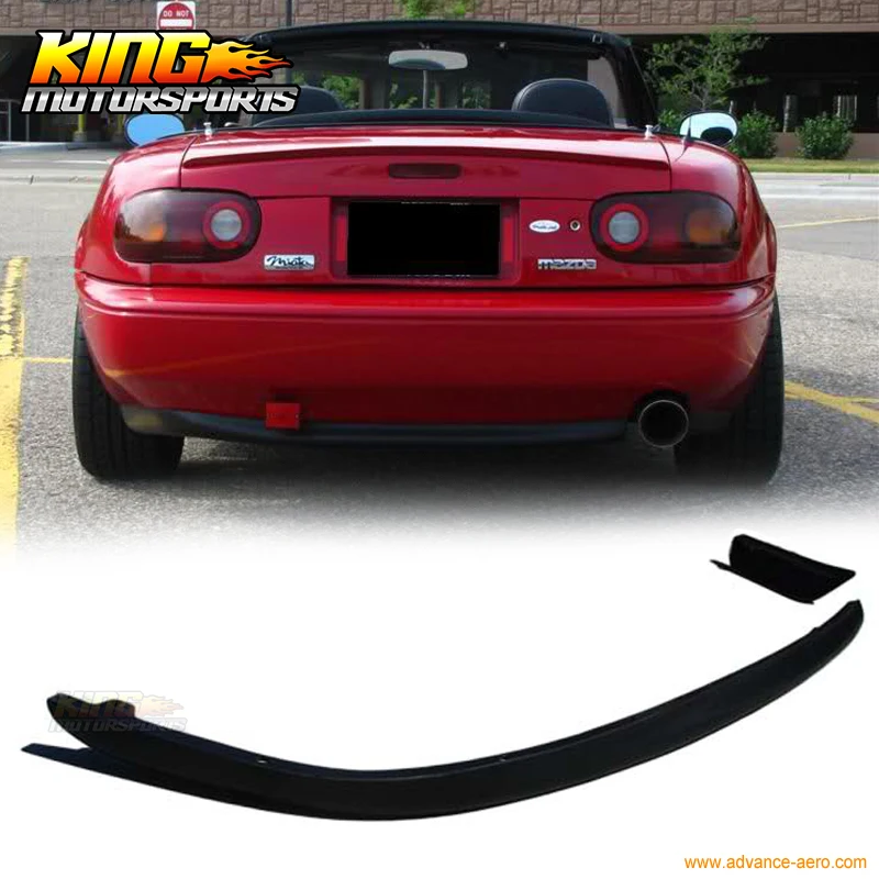 Подходит для 1990 1991 1992 1993 1994 1995 1996 1997 Mazda Miata JDM MX5 черный Уретановый задний бампер