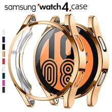 Funda para Samsung Galaxy Watch 4, 44MM, 40MM, Protector de pantalla envolvente de TPU, accesorios para reloj inteligente