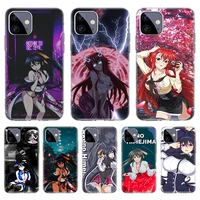 high school dxd cartoon silicone case for apple iphone 12 11 pro mini x xr xs max se 2020 7 8 6 6s plus 5 5s cover