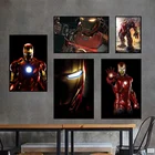 Marvel Железный человек холст Картины Мстители персонажа из фильма постеры с изображением и принты настенные картины для Гостиная домашний декор
