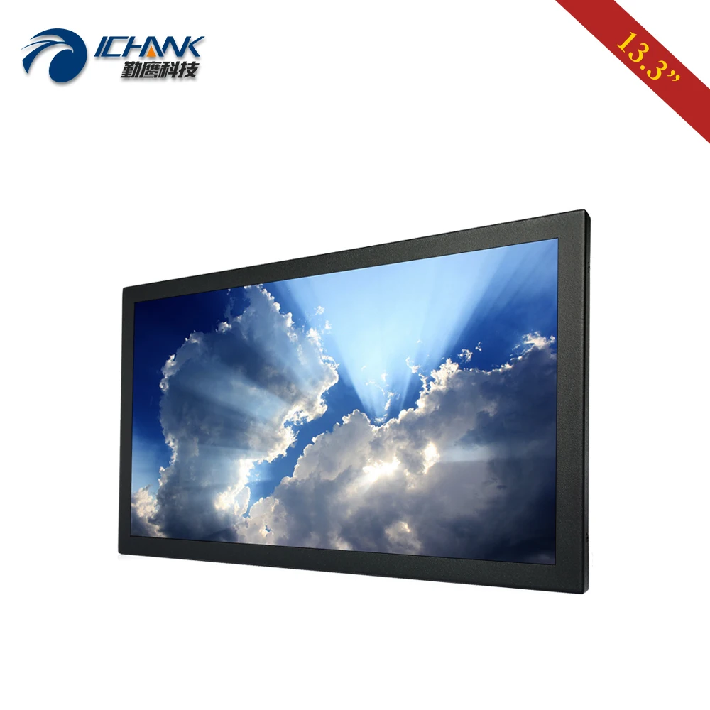 ZB133TN-56/13,3 дюйма 1920x1080p 16:9 USB HDMI VGA встроенный динамик пульт дистанционного управления монитор ПК ЖК-экран USB u-диск видеоплеер