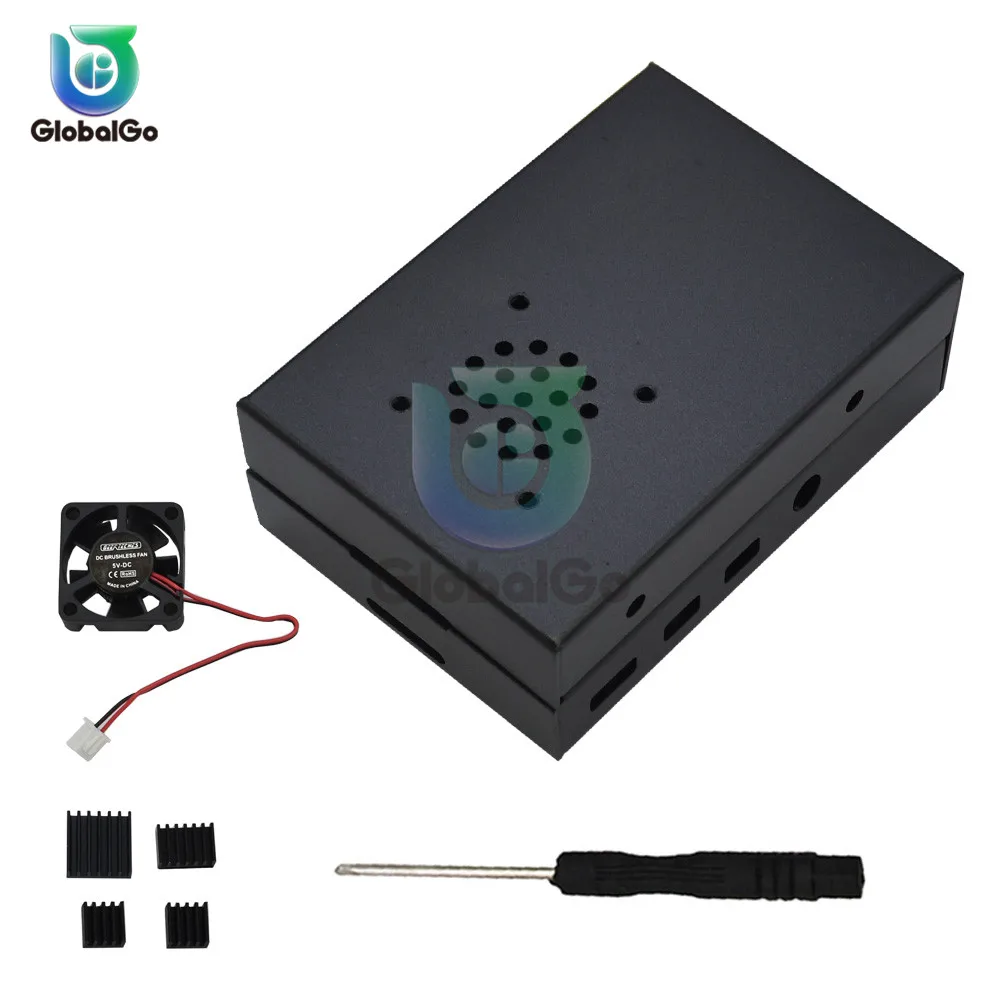 Алюминиевый Радиатор вентиляторы охлаждения радиатора кабель для Raspberry pie 4