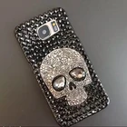Блестящий чехол для телефона с черепом для Samsung Galaxy S21 S20 FE Ultra S10 S9 S8 Plus Note 20 10 Pro 9, чехол со стразами