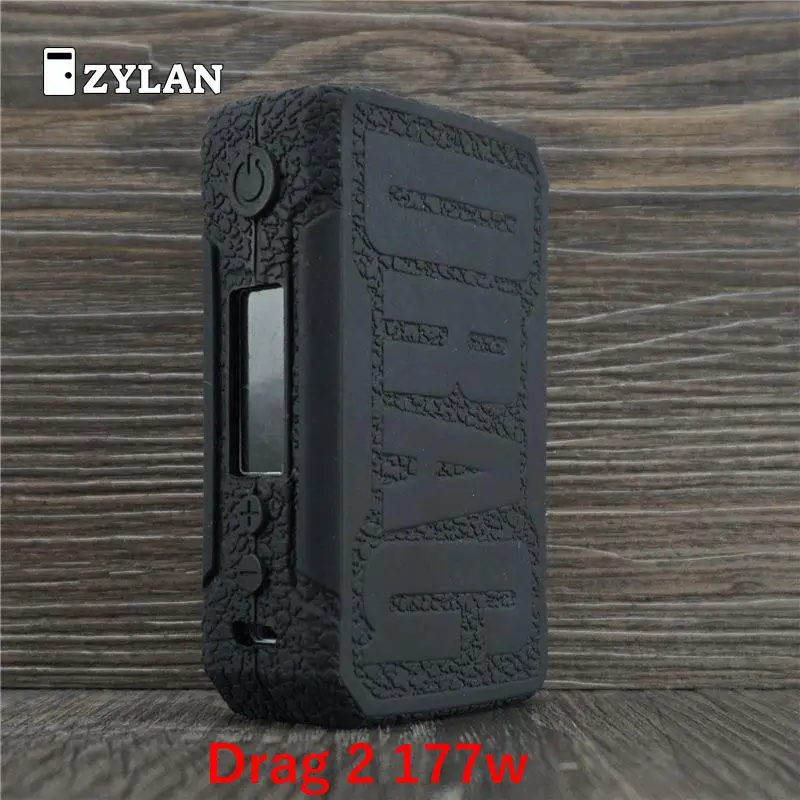 Силиконовый чехол для Voopoo Drag 2 177w V2 Vape Kit кожи чехол-оболочка гелевый Чехол черный