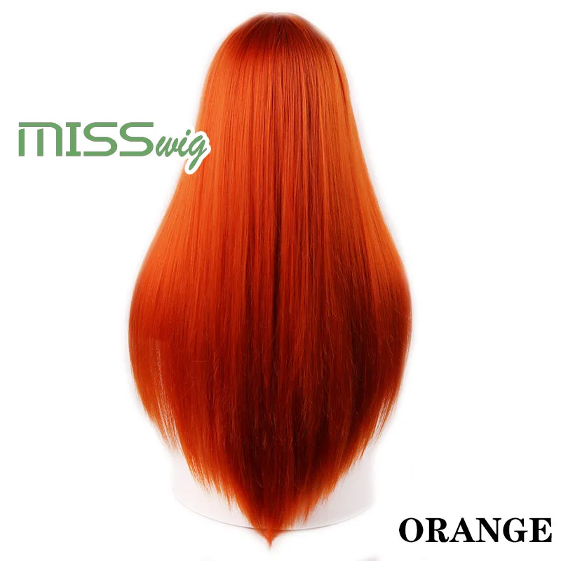 Синтетические волосы MISS WIG длинные прямые 60 см 300 г черные светлые красные для