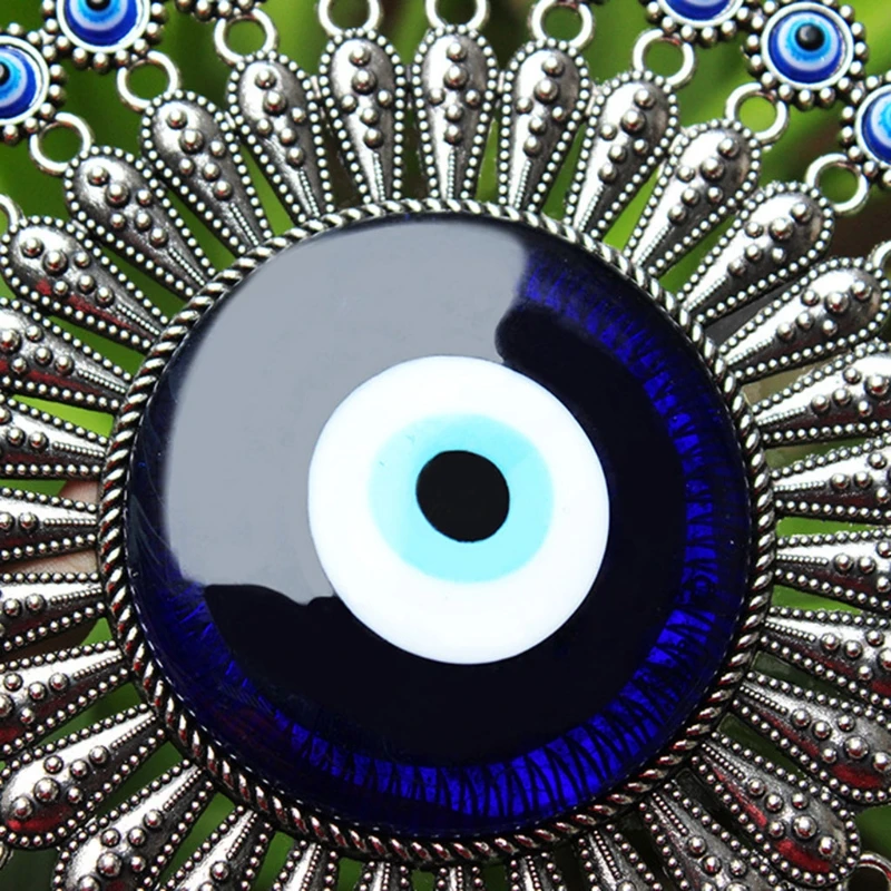 Turkish Blue Evil Eye Decor Wall Hanging Pendant Amulets Ornament Key Ring Home Garden Protection Blessing Lucky Gift | Дом и сад