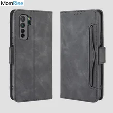 For Huawei P40 lite 5G Wallet Case Magnetic Book Flip Cover For Huawei P40 lite Card Photo Holder Luxury Leather Phone Fundas