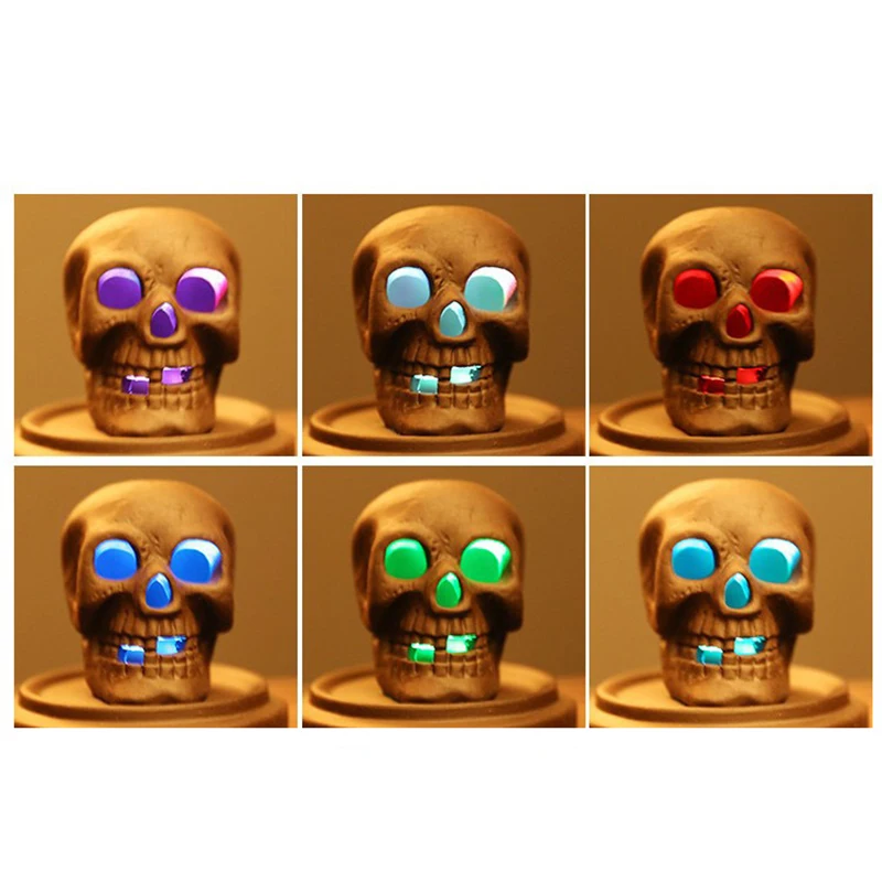 

Eternal Skull Pumpkin Incense Burners with LED Light Ceramic Home Backflow Incense Burners B99