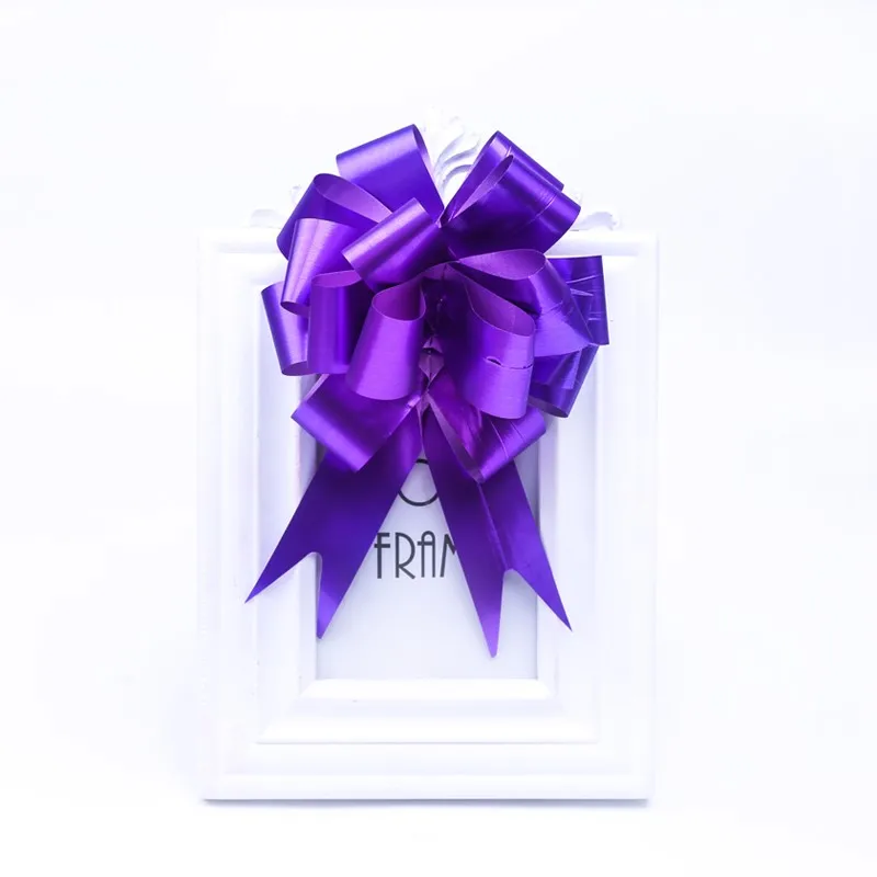 

Pull Flower 30Pcs / Lot Gift Wrapping Marry Birthday Party Home Decoration DIY Fashion Aluminized Compound Bow Ribbon 3cm