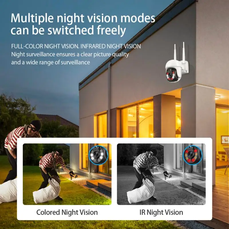 IP-Камера уличная Беспроводная с Wi-Fi 1080P PTD/Tuya 2 МП | Безопасность и защита
