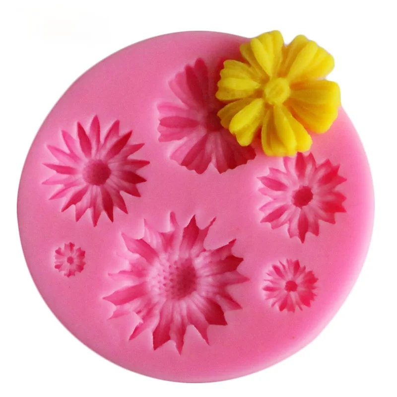 

New 3D Flower Silicone Molds Fondant Craft Cake Candy Chocolate Sugarcraft Ice Pastry Baking Tool Mould Soap Mold Cake Decorator