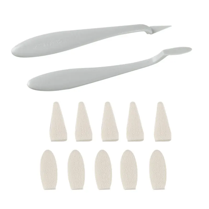 

12Pcs/Set Art Sketch Wipe Knife Washable Sponge Wiper Highlight Blooming Effect Smudge Erase Correction Tool For Artist Drawing