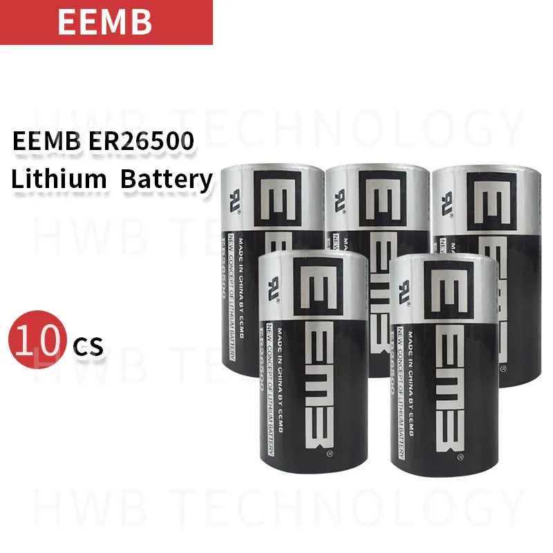 10 шт./лот EEMB ER26500 3,6 В 9000 мАч C Тип PLC контроль литиевая батарея бренд