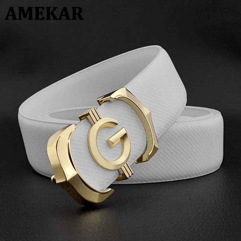 

High Quality Gg letter Waist Strap genuine leather designer belts off White Cowskin solid smooth buckle Cowskin Waistband