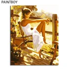 Картины в рамке PAINTBOY, картина DIY, цифровая картина маслом по номерам, живопись и каллиграфический домашний декор