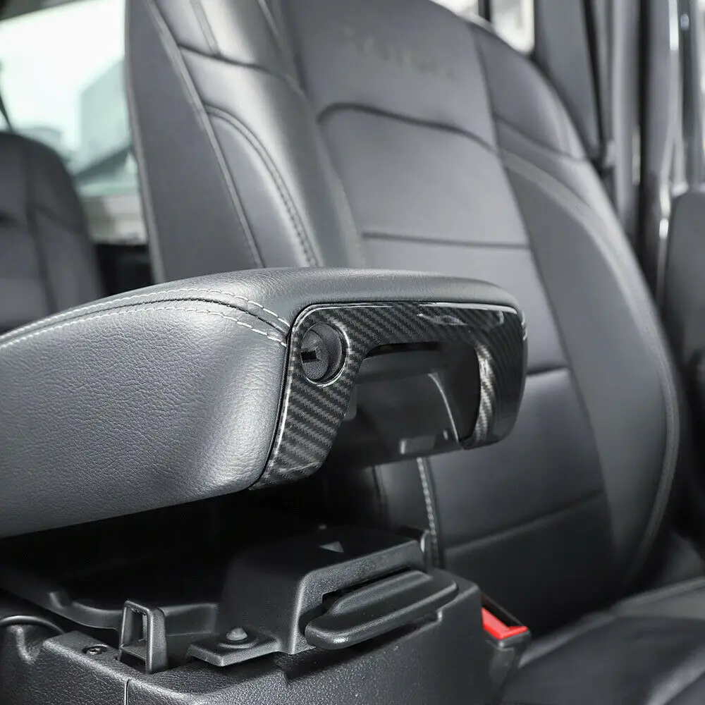 Центральный подлокотник ящик для замочной скважины Панель декор из углеродного