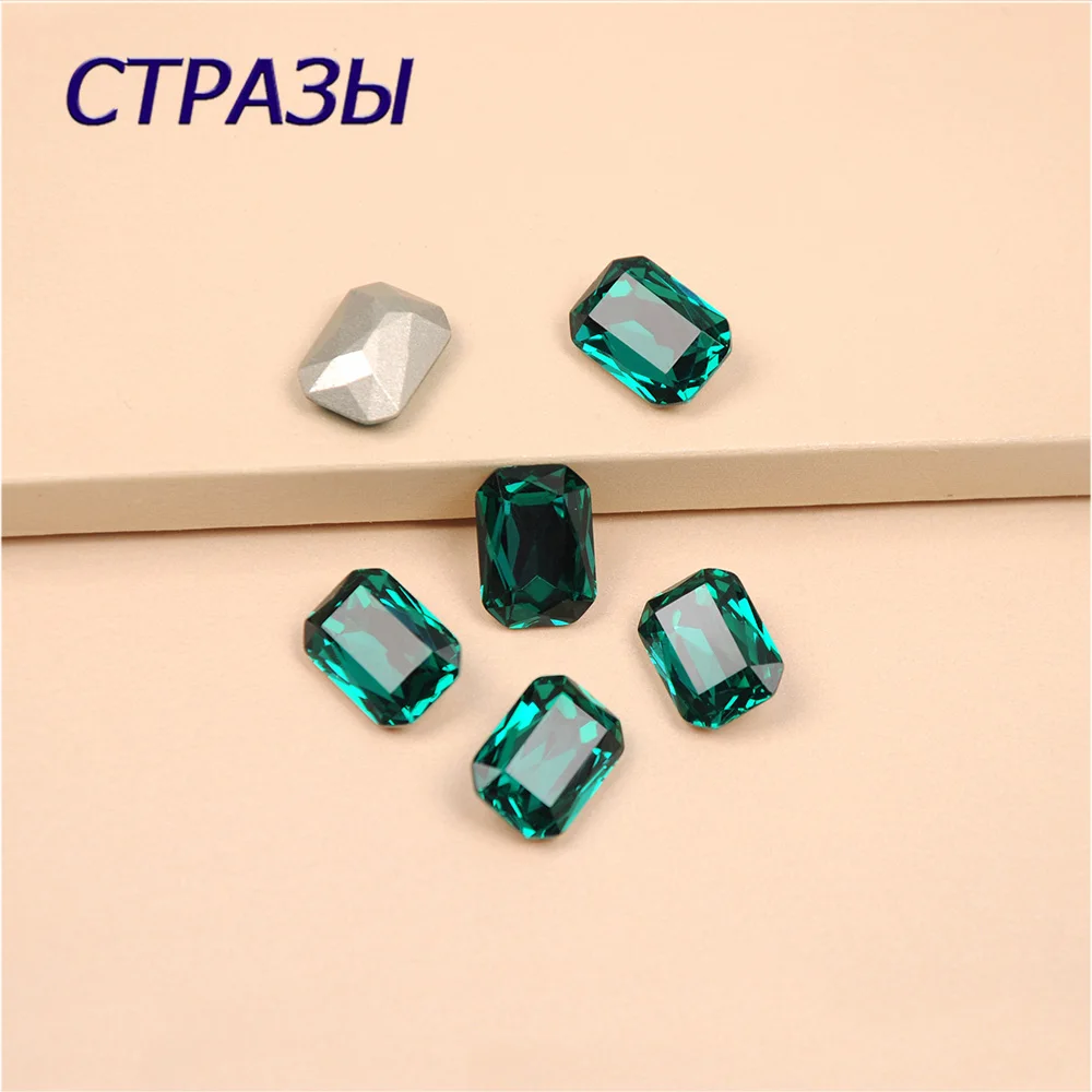 

Blue Zircon octagonal shape pointback crystal strass K9 glass rhinestones for clothing shoes bags Jewelry Accessories