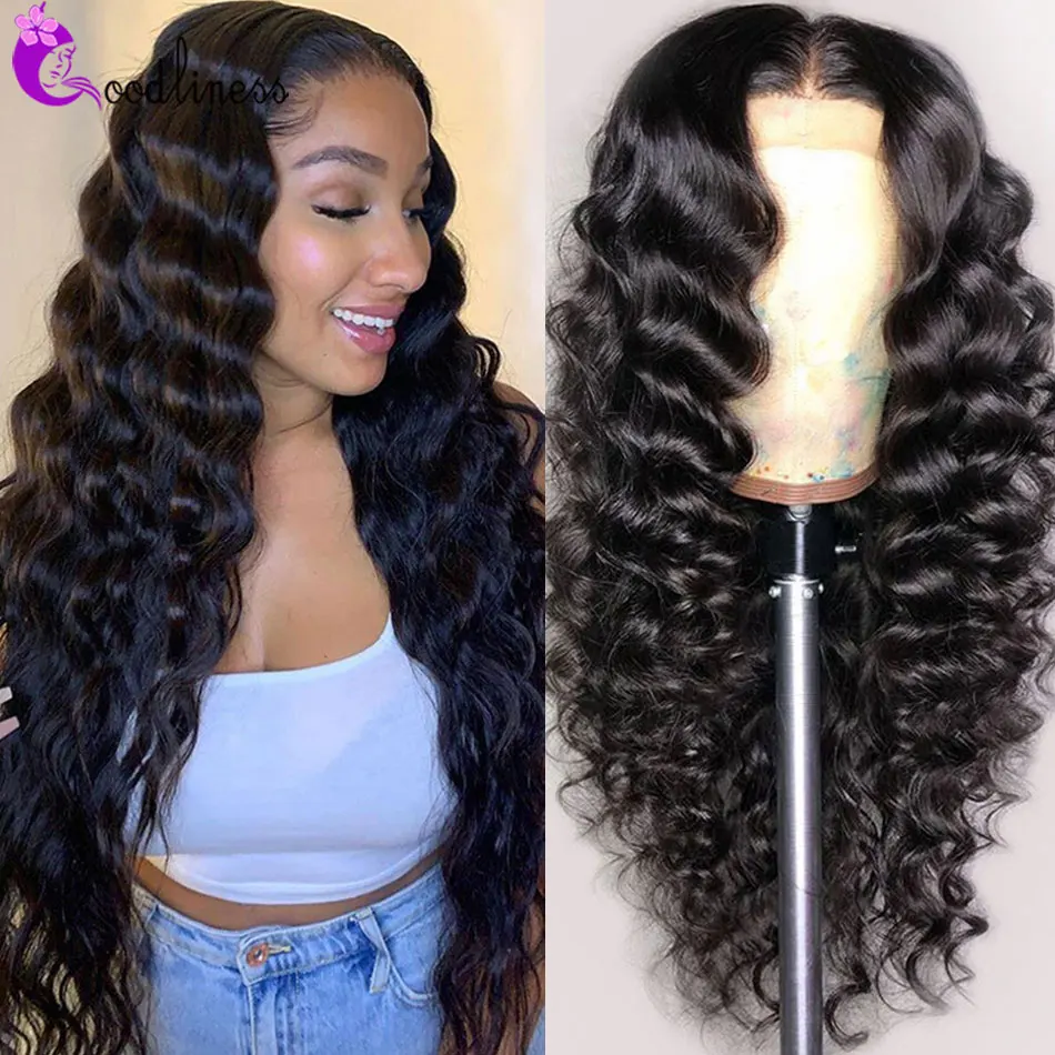 

Peruvian 28 30 Inch Loose Deep Wave Wig Human Hair Transparent Lace 13x4 Loose Wave Frontal Wig 4x4 5x5 Lace Closure Wig Remy