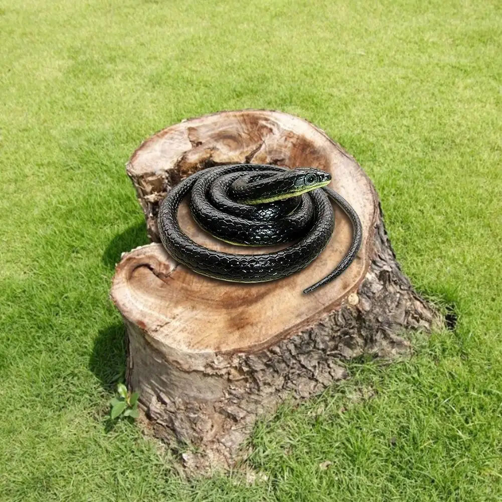 130cm Simulation Rubber Soft Snake Prank Joke Funny Toy Garden Props Antistress Horror Fake Kid's Gift Dropshipping - купить по