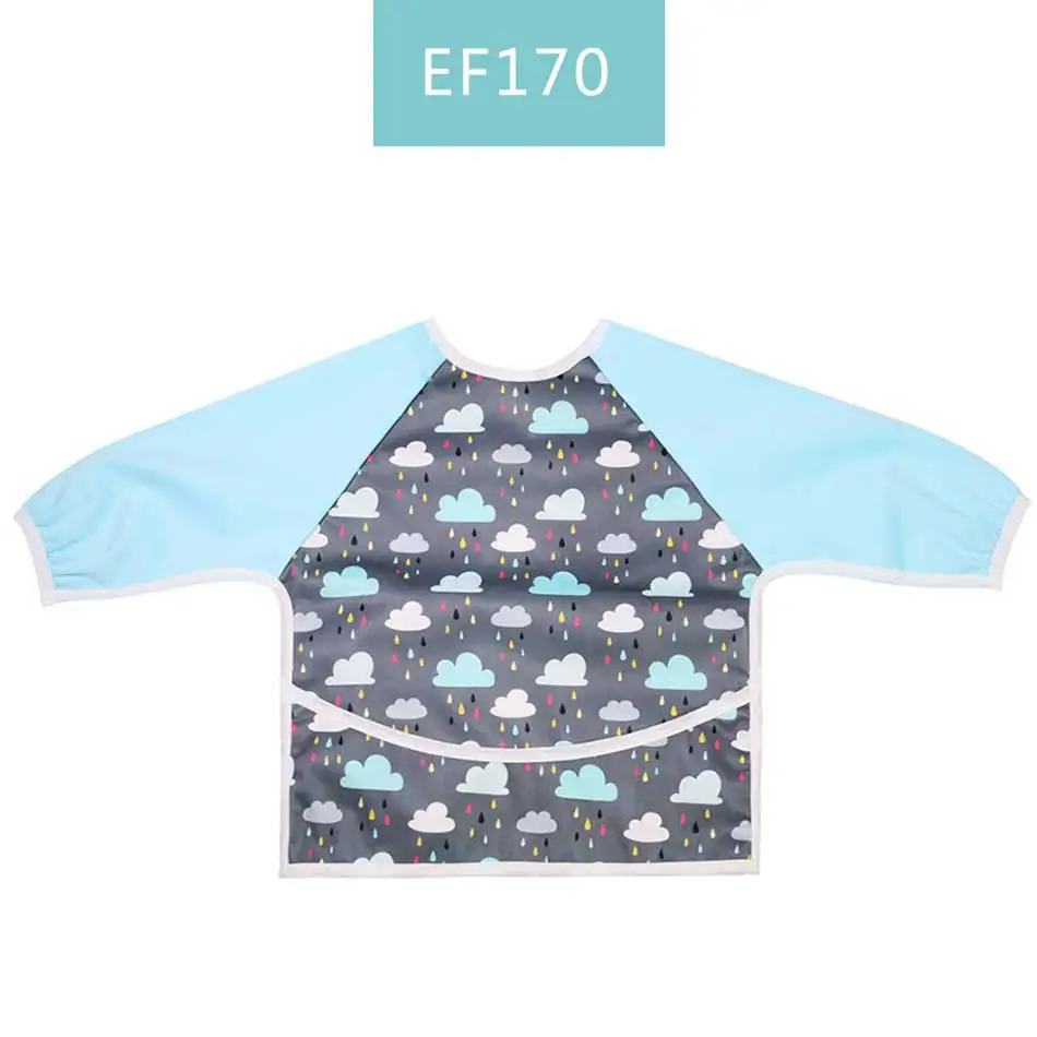 HappyFlute водонепроницаемые красочные детские нагрудники с длинным рукавом |