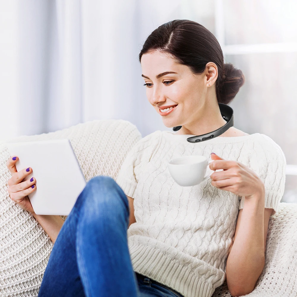 

Electric Neck Massager Pulse Back 6 Mode Power Control Infrared Pain Relief Neck Physiotherapy Instrument