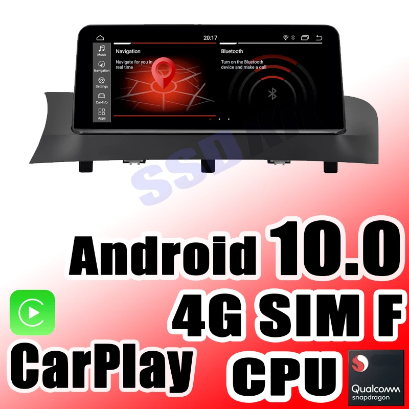 Автомобильный навигатор GPS-навигатор Android 10 для BMW X3 X4 F26 F25 35i 40i 45i 30i EVO Audio XDrive Carplay