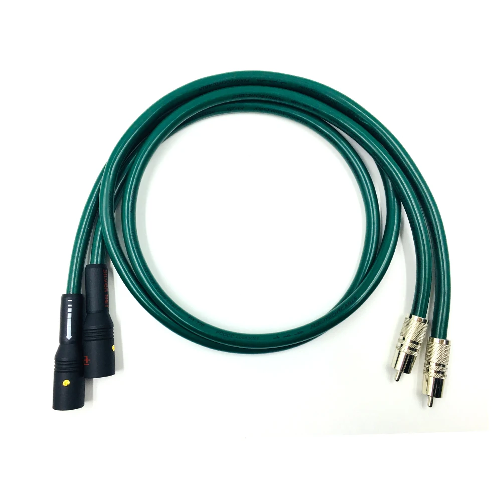 Colleimage oen пара FA-220 OCC Xlr к Rca кабель 2 штекер Мужской Соединительный Hifi стерео аудио