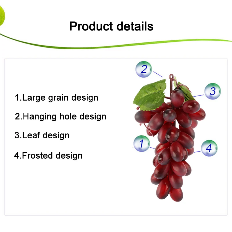 Декоративный Реалистичный искусственный виноград фрукт паб вечеринка домашнее